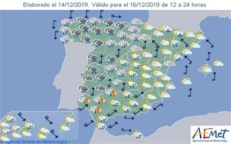 Pronostico del tiempo los mejores para ti. Aemet: Pronóstico del tiempo en toda España hoy 16 de diciembre 2019