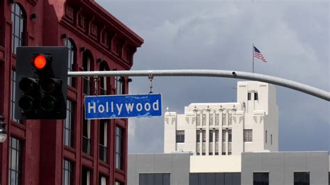 Hollywood Sign At A Stop Light Youtube