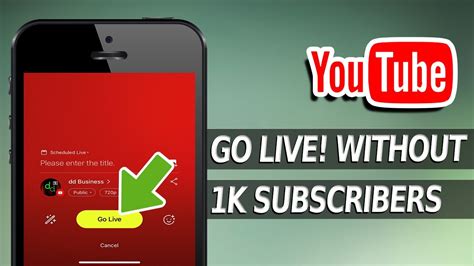 How To Go Live On Youtube Without 1000 Subscribers On Mobile Youtube