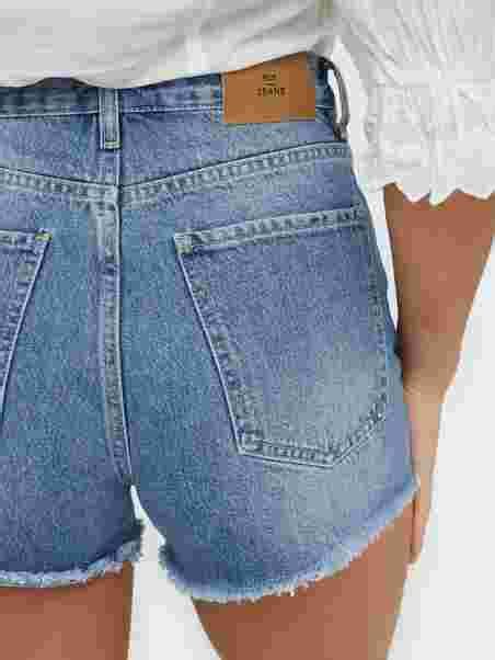 Cheeky Fit Denim Shorts Nly Trend Light Blue Denim Pants And Shorts