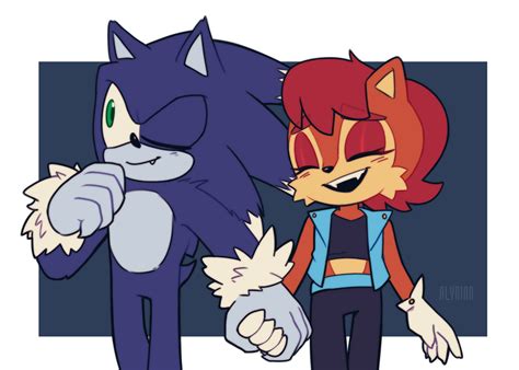 Werehog Sonic And Vampire Sally Kofi Comm By Alyrian 1 On Deviantart