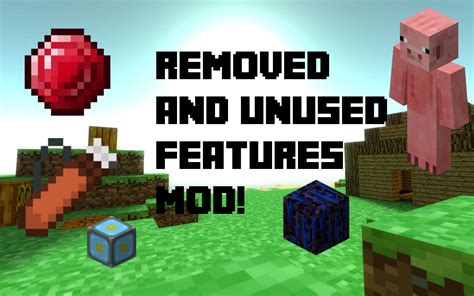 Removed And Unused Features Mod Mcreator