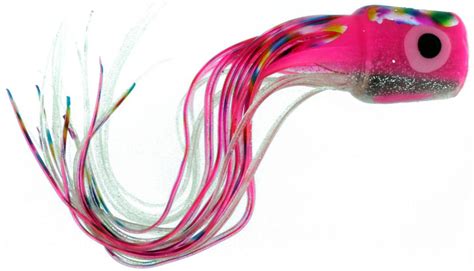 Soft Plastic Chugger Head Lure 12 Inch Pink Clear Laser Plated 35 Oz