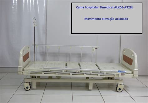 Cama Hospitalar Manual 3 Movimentos Alk06 A328l Zimedical