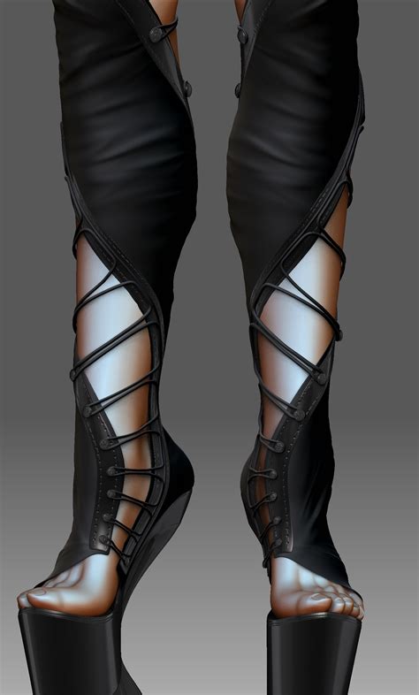 Realistic Sexy Boots 3d Max