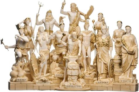 Amazon Set Olympian Gods Of Mount Olympus Pantheon Gold Tone