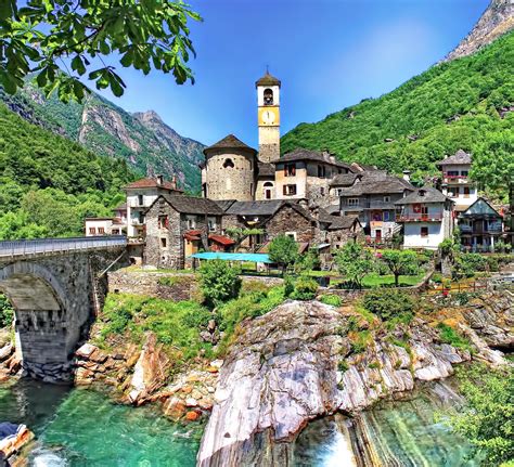 The Verzasca Valley Ticino District Switzerland The Golden Scope