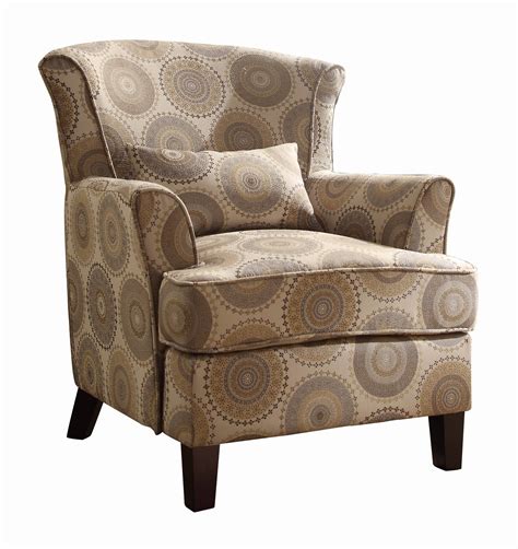 Homelegance 1216f1s Accent Chair With Kidney Pillow Grey