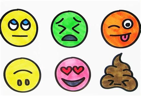 Smiley emojis zum ausdrucken : Malvorlagen Emoji Zum Ausdrucken