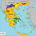 Languages of Greece | Language map, History geography, Historical maps
