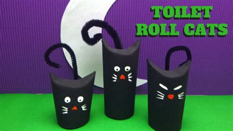 Halloween Craft Toilet Paper Roll Cat Toilet Paper Roll Crafts