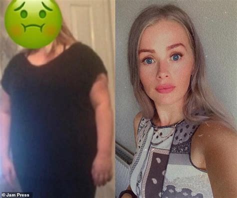 mother 28 reveals how she lost nearly half her body weight daily mail online