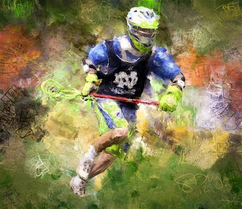 Jaxx Lacrosse 2 Painting By Scott Melby Fine Art America