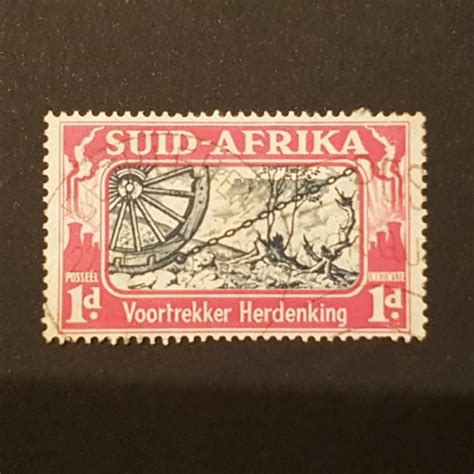 Republic Of South Africa 1938 Suid Afrika Voortrekker Herdenking 1d