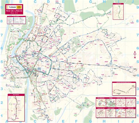 Seville Transport Map Seville Public Transport Map Andalusia Spain