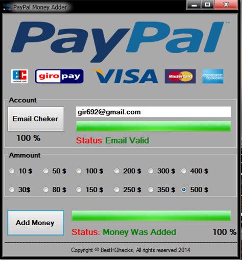 Earn free money immediately in your paypal account with apps that make it fast and easy. Unlimited free Paypal money on your Paypal account. | Paypal money adder 2017, Money generator