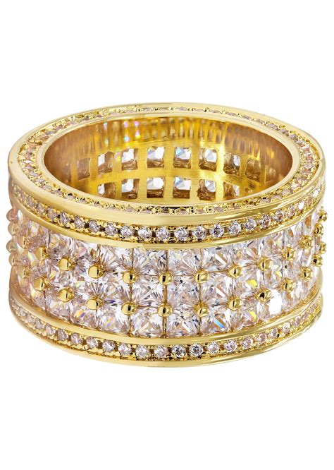 Gold Plated Eternity Ring 155 Grams Frostnyc