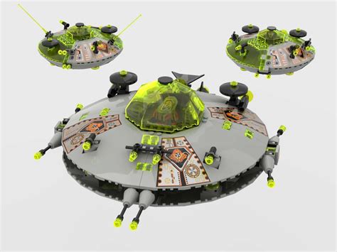 Lego Moc Ufo Squadron By Silenfu Rebrickable Build With Lego