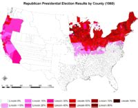 The 1860 presidential elections electoral map where the great abraham lincoln became the 16th president of the united states. United States presidential election, 1860 - Wikipedia, the ...