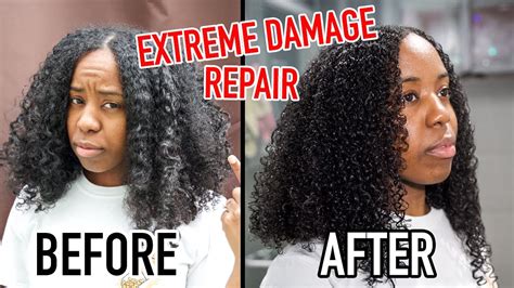 How To Repair Extremely Damaged Natural Hair In 10 Minutes All Hair Types Youtube