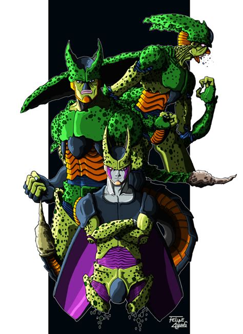 Cell Forms By Felipeaquino On Deviantart Cell Dbz Cell Forms Db Z
