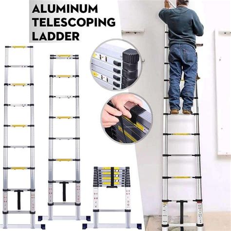 Non Slip Aluminum Ladder 10 Feet Hyper Cart