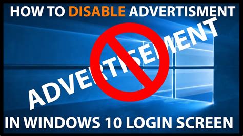 How To Disable Ads On Windows 10 Lock Screen Youtube