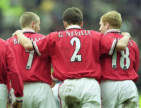 David Beckham Gneville Scholes And Manchester United