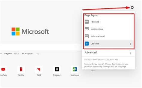How To Change The Look Of Microsoft Edge Homepage In Windows