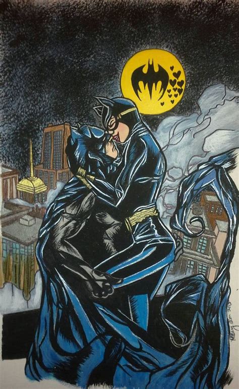 Batman And Catwoman Kissing Batman And Catwoman Batman Kiss Catwoman