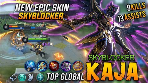Kaja Skyblocker New Epic Skin Top Global Skin Giveaway Mobile Legends Youtube