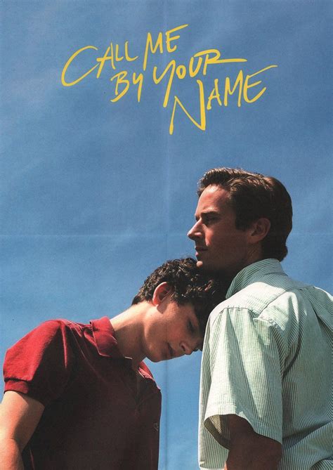 Call Me By Your Name 2017 Japanese Program Posteritati Movie Poster