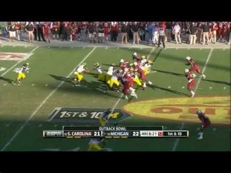 That was the buzz that dominated football conversations after clowney obliterated michigan's vincent smith with a hit that made every highlight reel for the next six months. Clowney Hit vs Michigan 2013 Outback Bowl | Sports highlights, Michigan, Outback