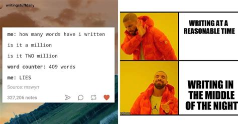 funny memes about writing