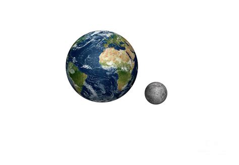 Earth Moon Comparison Photograph By Mikkel Juul Jensen Science Photo Library Fine Art America