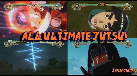 Naruto Ultimate Ninja Storm All Ultimate Jutsu Hd English Youtube