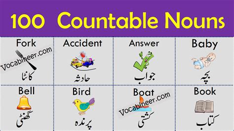 Examples Of Countable Nouns