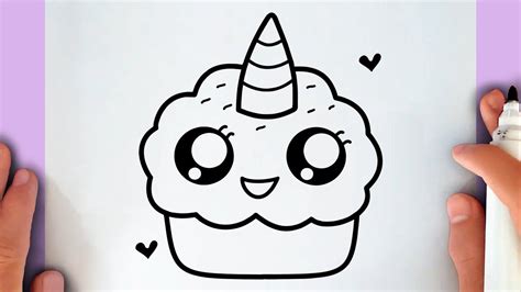 How To Draw A Cute Unicorn Cupcake