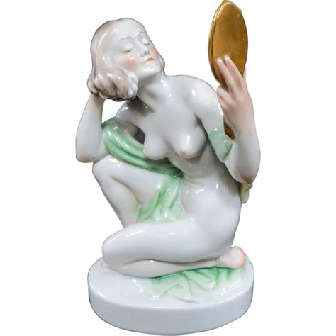 Breathtaking Herend Porcelain Nude Figurine 1942 Tradewinds Antiques