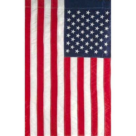 g128 12x18 inch american flag embroidered 210d with pole sleeve no pole embroidered