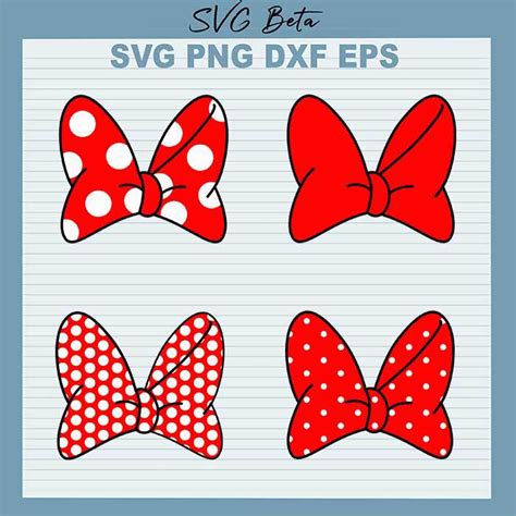 Minnie Mouse Bow Svg Minnie Mouse Svg Disney Bow Svg