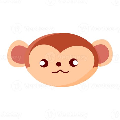 baby monkey head mascot 19044618 PNG