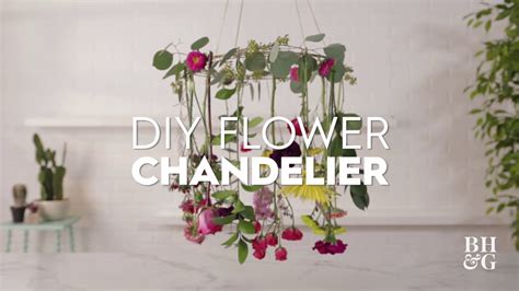 Diy Flower Chandelier Made By Me Garden Better Homes And Gardens