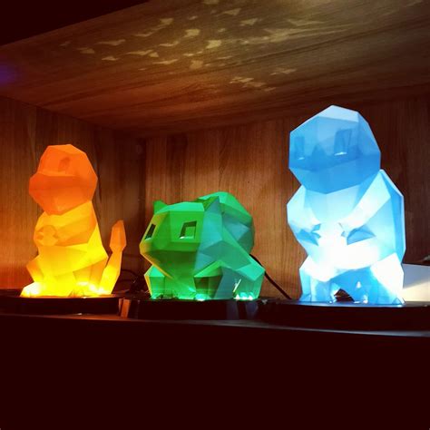 3d Printed Pokémon Lamps With Printed Led Stands R3dprinting