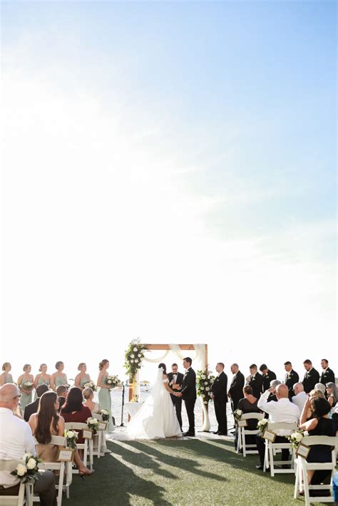 Elegant White And Gold Clearwater Beach Wedding The Sandpearl