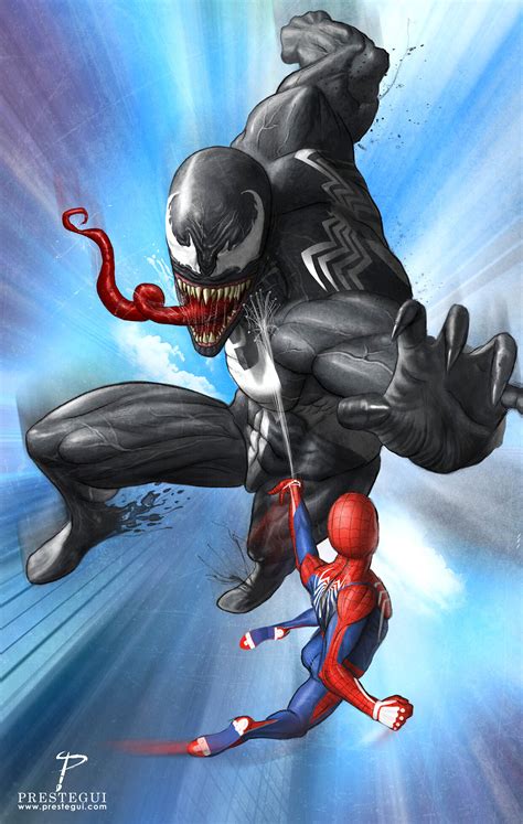 Artstation Venom Vs Spiderman