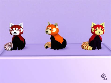 The Sims Resource Little Red Panda Toy
