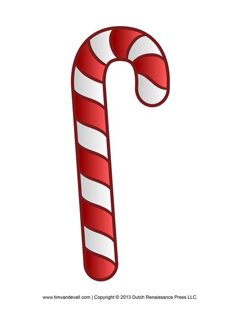 Free Candy Cane Template Printables Clip Art And Decorations