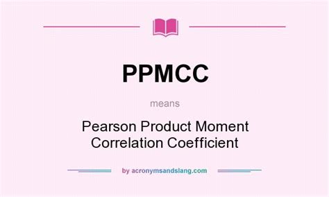So, for example, if you were looking at the relationship between height and. What does PPMCC mean? - Definition of PPMCC - PPMCC stands ...