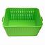Large 2 Handle Basket  Lime Green At Home